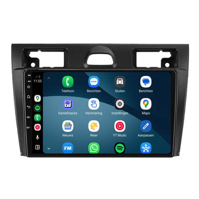 Ford Fiesta CarPlay & Android Auto radio | 2006 t/m 2008 | 9 inch | Android 15