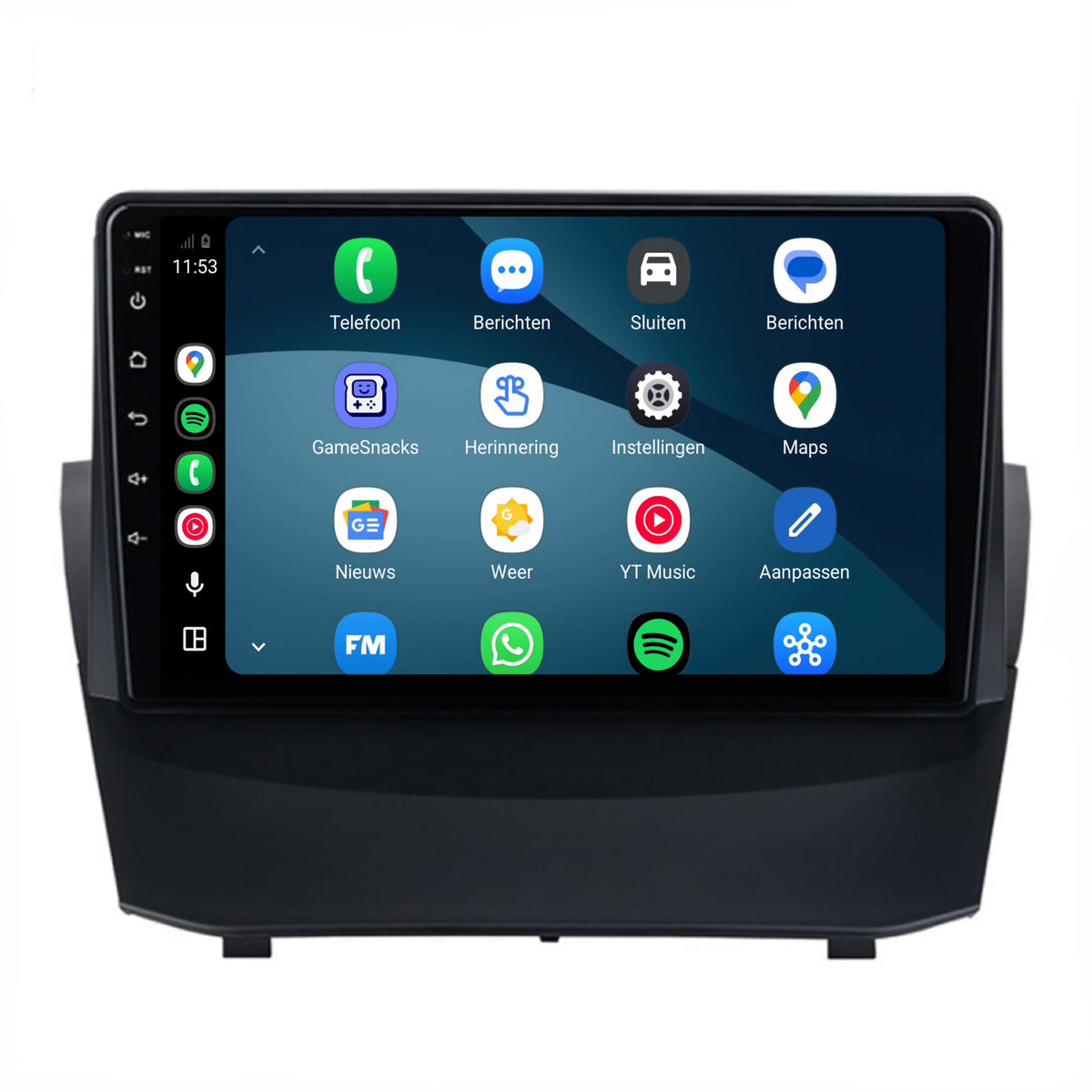 Ford Fiesta CarPlay & Android Auto Radio | 2009 bis 2012 | 9 Zoll | Android 15
