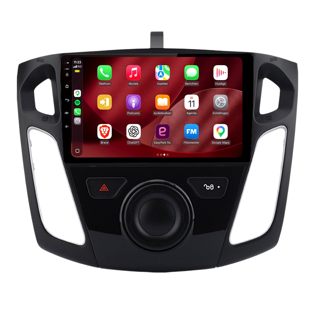Ford Focus CarPlay & Android Auto radio | 2011 t/m 2017 | 9 inch | Android 15