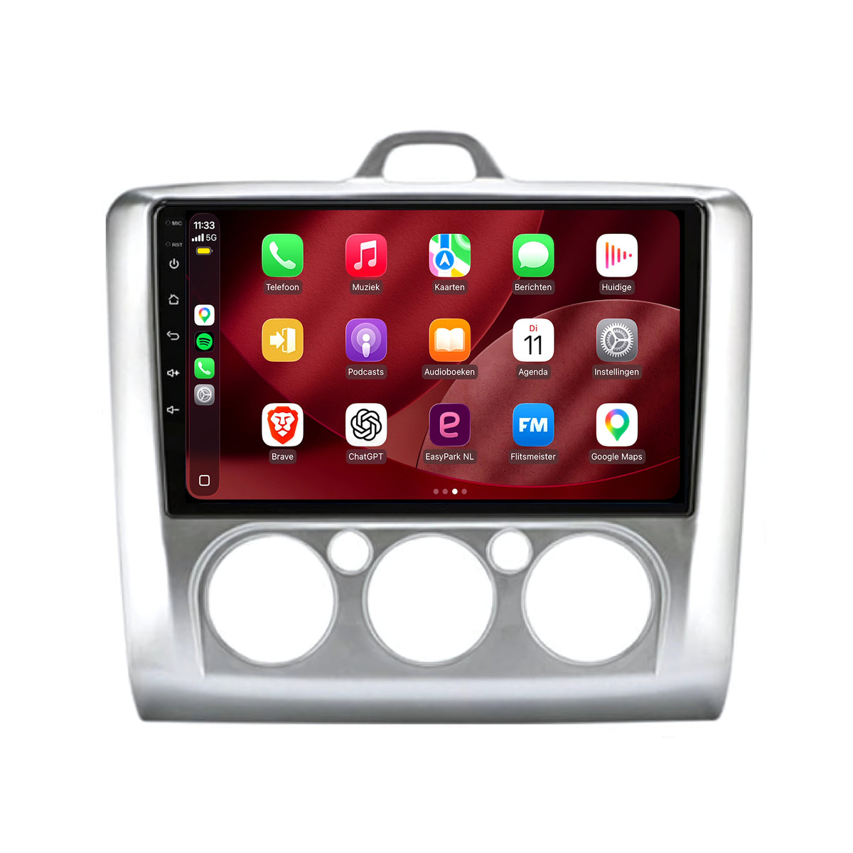 Ford Focus CarPlay & Android Auto radio | 2005 to 2010 | 9 inch | Android 15 | CTX-7084