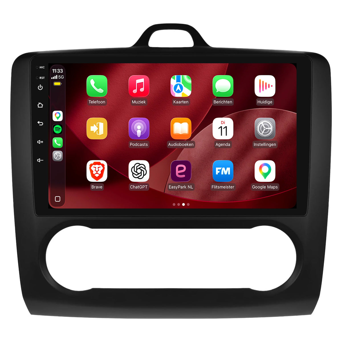 Ford Focus CarPlay & Android Auto Radio | 2004 bis 2011 | 9 Zoll | Android 15 | CTX-7283