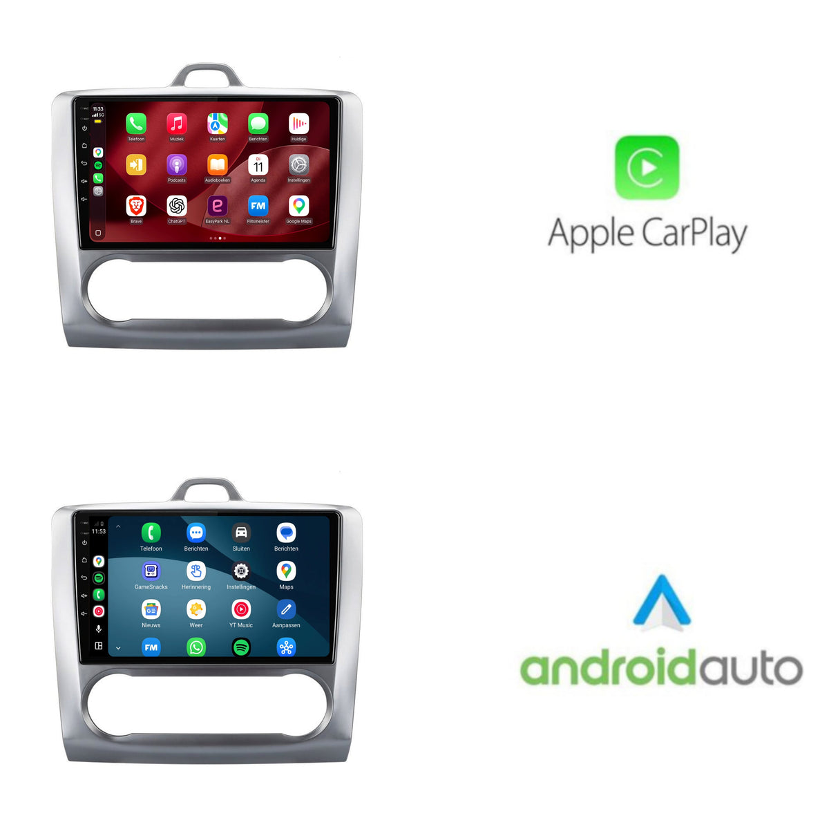 Autoradio CarPlay & Android Auto per Ford Focus | 2005 - 2010 | 9 pollici | Android 15 | CTX-7022