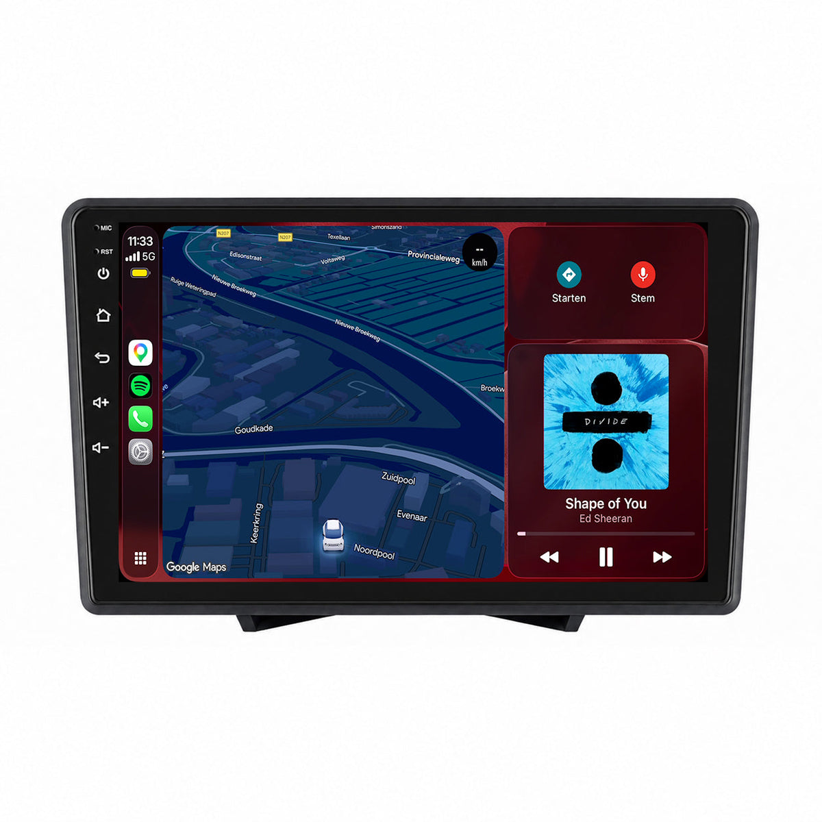 Radio z CarPlay i Android Auto do Ford Ka | 2007–2016 | 9 cali | Android 15 | CTX-7441
