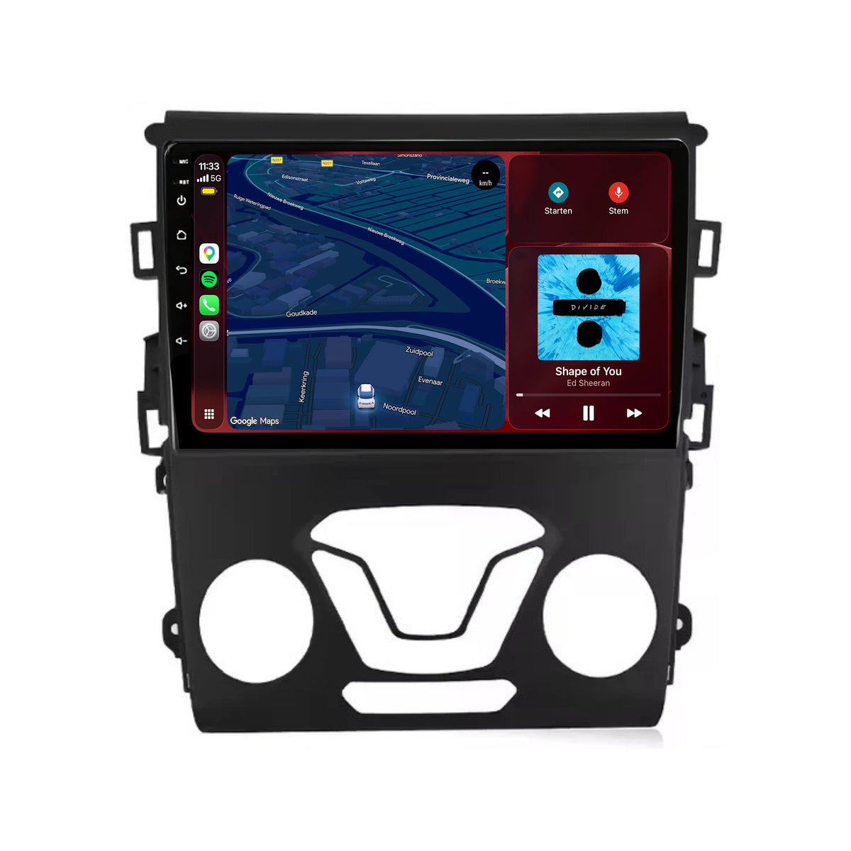 Radio samochodowe z CarPlay i Android Auto do Ford Mondeo | 2013-2018 | 9 cali | Android 15 | CTX-7085