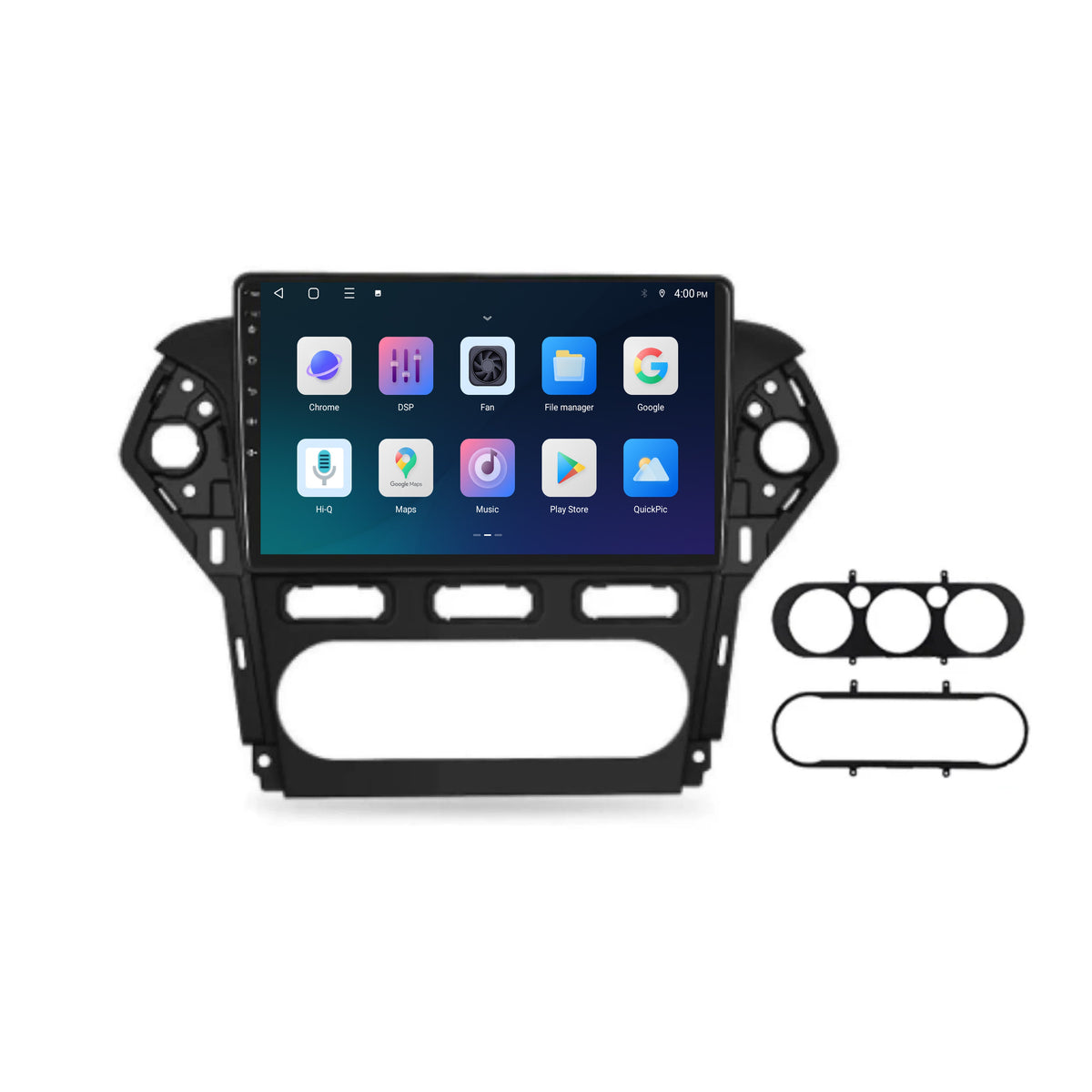 Ford Mondeo CarPlay & Android Auto Radio | 2007 bis 2014 | 9 Zoll | Android 15 | Schwarzer Rahmen | CTX-7205