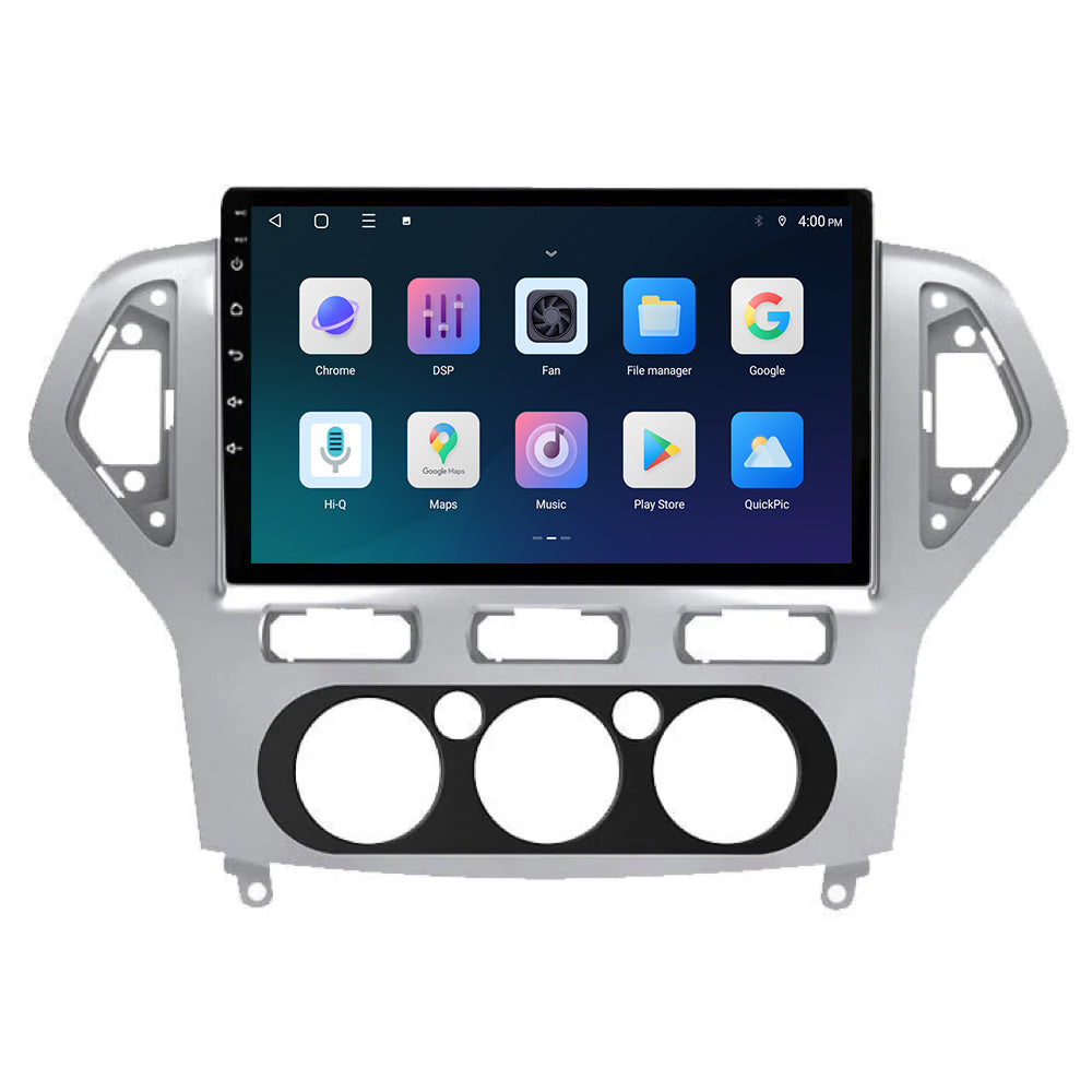 Radio samochodowe z CarPlay i Android Auto do Forda Mondeo | 2007–2014 | 9 cali | Android 15 | Srebrne | CTX-7096