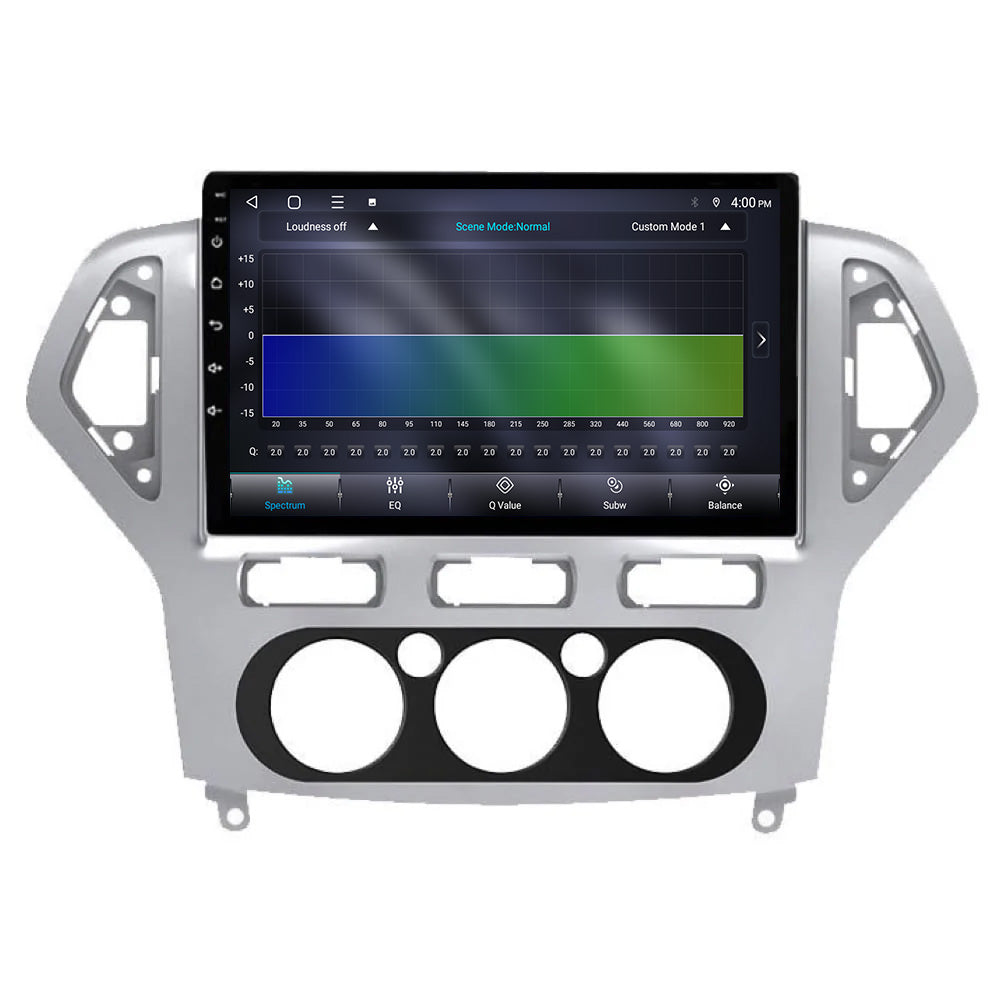 Radio samochodowe z CarPlay i Android Auto do Forda Mondeo | 2007–2014 | 9 cali | Android 15 | Srebrne | CTX-7096