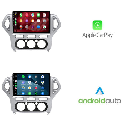 Ford Mondeo CarPlay & Android Auto radio | 2007 t/m 2014 | 9 inch | Android 15 | Zilver | CTX-7096