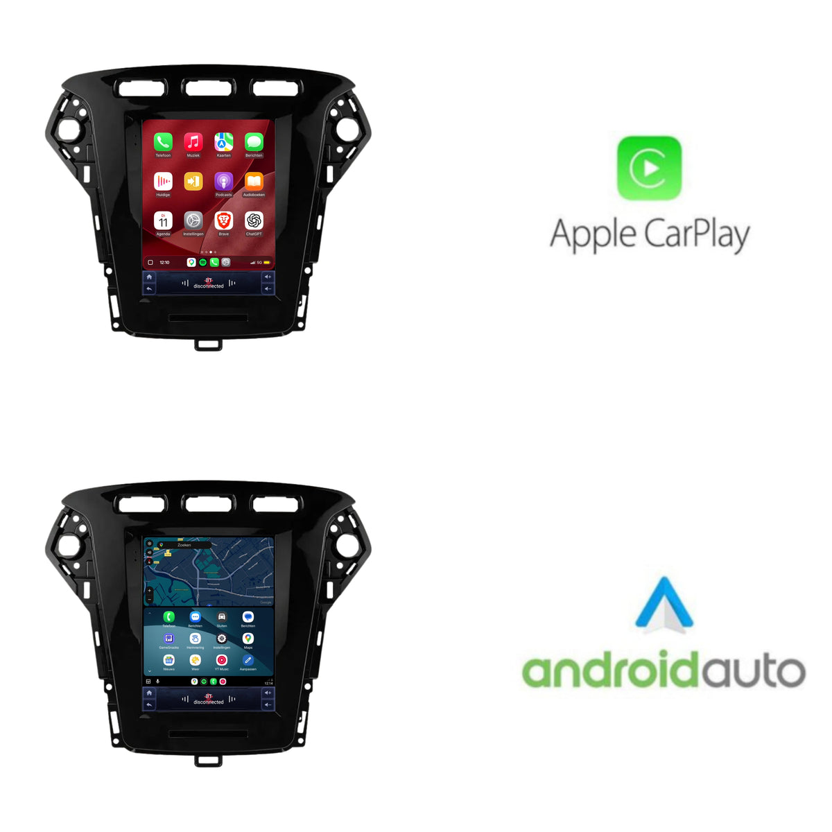 Ford Mondeo Mk4 CarPlay & Android Auto radio | 2007 t/m 2014 | 9.7 inch | Android 15 | CTX-7431