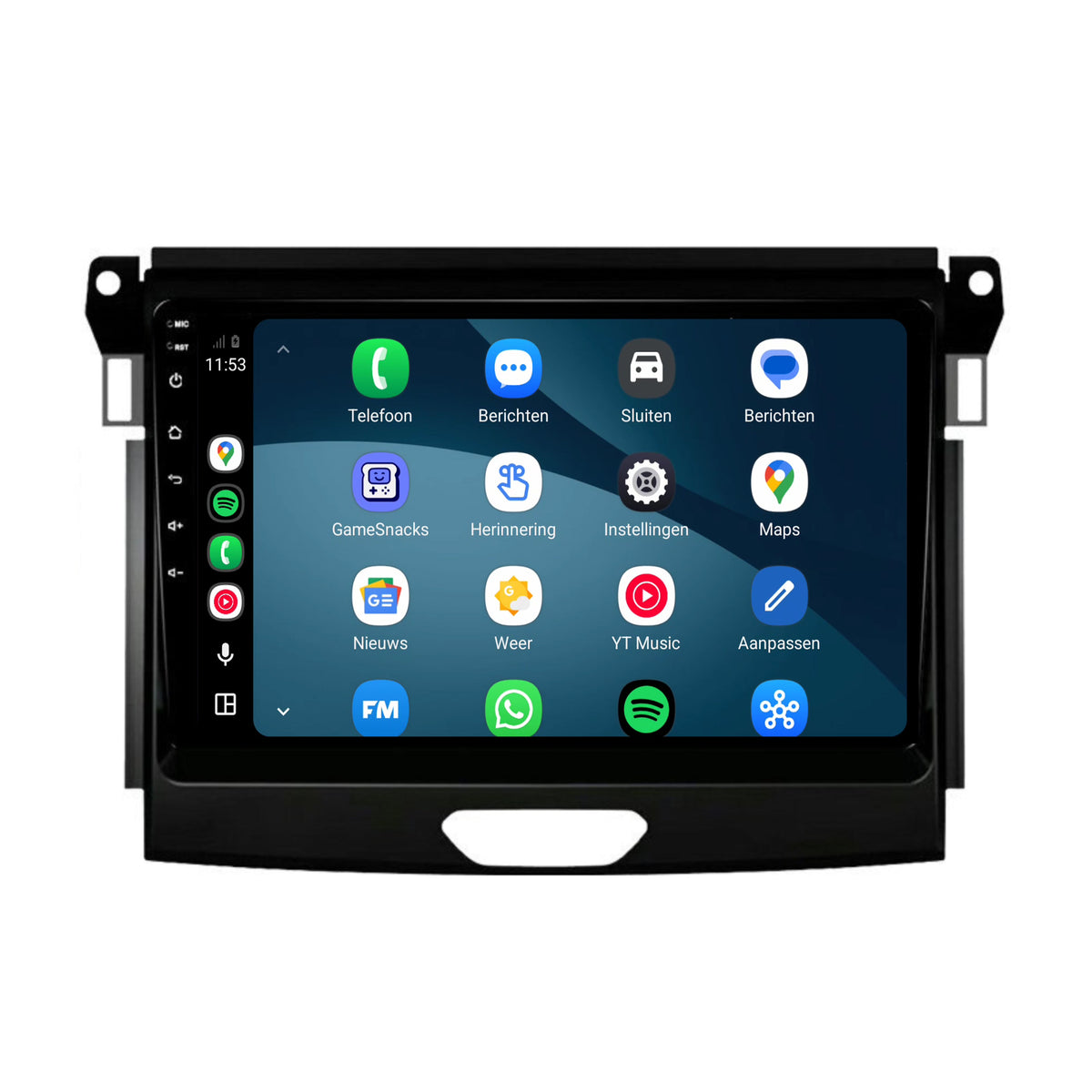 Autoradio Ford Ranger CarPlay & Android Auto | 2016 à 2019 | 9 pouces | Android 15 | Noir | CTX-7141