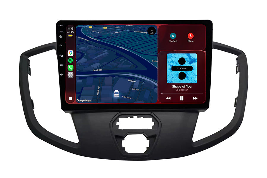 Radio con CarPlay y Android Auto para Ford Transit | 2014 a 2021 | 9 pulgadas | Android 15 | CTX-7062