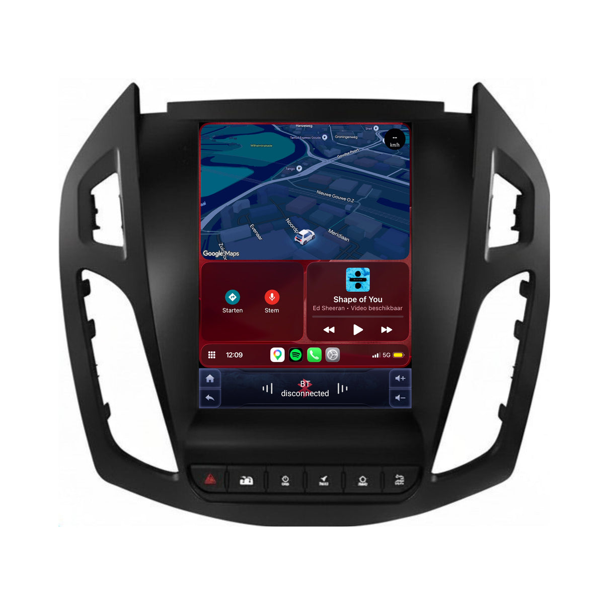 Ford Transit Connect CarPlay & Android Auto radio | 2013 t/m 2018 | 9.7 inch | Android 15 | CTX-7482