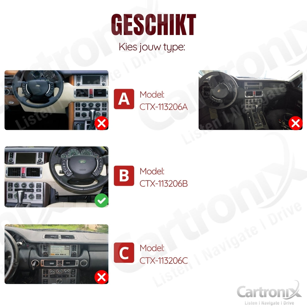 Range Rover Vogue V8 | L322 | 2006 to 2012 | Android Auto | CTX-113206B