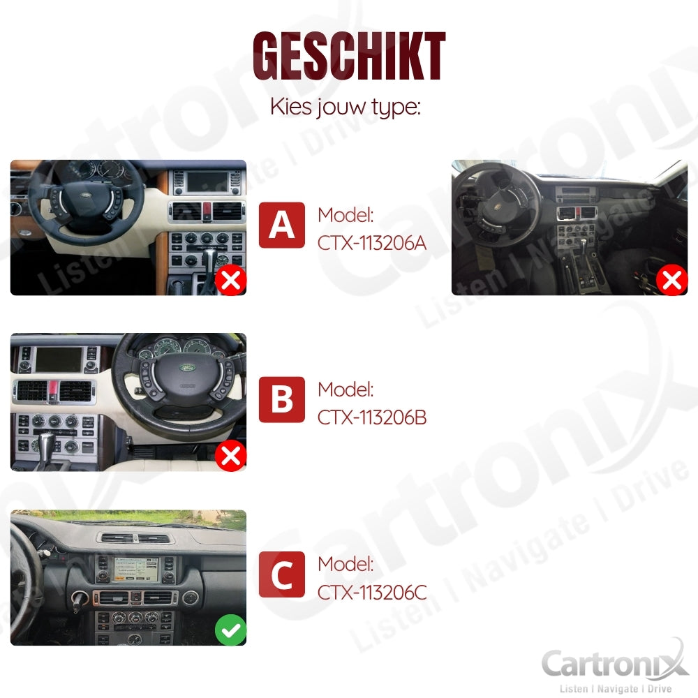 Range Rover Vogue V8 | L322 | 2006 bis 2012 | Android Auto | CTX-113206C