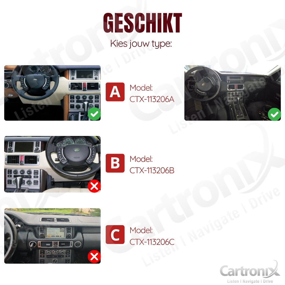 Range Rover Vogue V8 | L322 | Android 15 | Autoradio | 2002 a 2005 | CarPlay y Android Auto