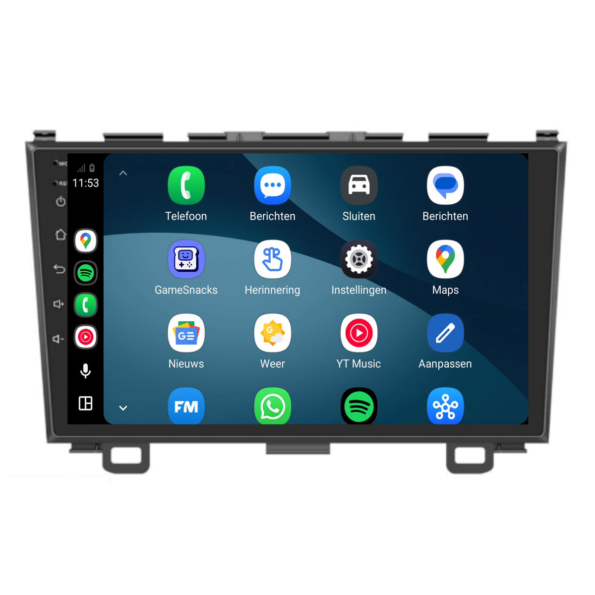 Autoradio CarPlay & Android Auto pour Honda CR-V | 2007 à 2012 | 9 pouces | Android 15 | CTX-7100