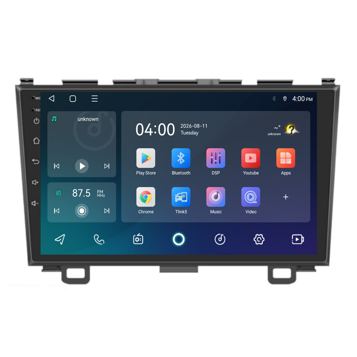 Autoradio CarPlay & Android Auto pour Honda CR-V | 2007 à 2012 | 9 pouces | Android 15 | CTX-7100