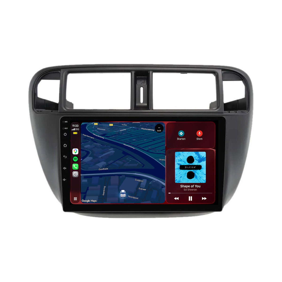Autoradio CarPlay & Android Auto per Honda Civic | 1996-2000 | 9 pollici | Android 15 | CTX-7306