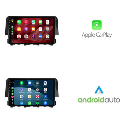 Honda Civic CarPlay & Android Auto radio | 2016 t/m 2021 | 9 inch | Android 15 | CTX-7114