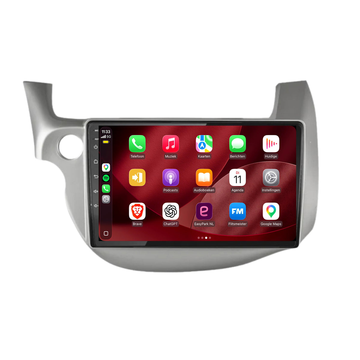 Honda Jazz CarPlay & Android Auto radio | 2008 to 2013 | 10 inch | Android 15 | Grey | CTX-7127