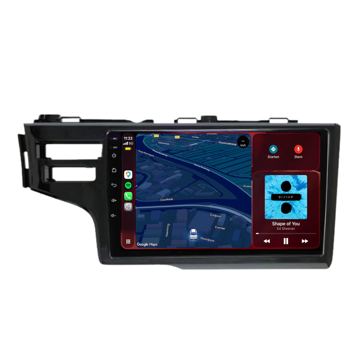 Radio samochodowe Honda Jazz z CarPlay i Android Auto | 2016-2019 | 9 cali | Android 15 | CTX-7172