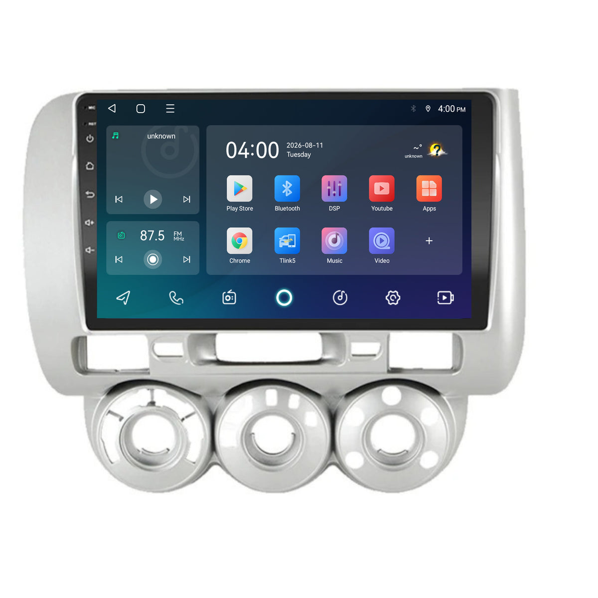 Honda Jazz CarPlay & Android Auto radio | 2008 t/m 2013 | 9 inch | Android 15 | CTX-7156