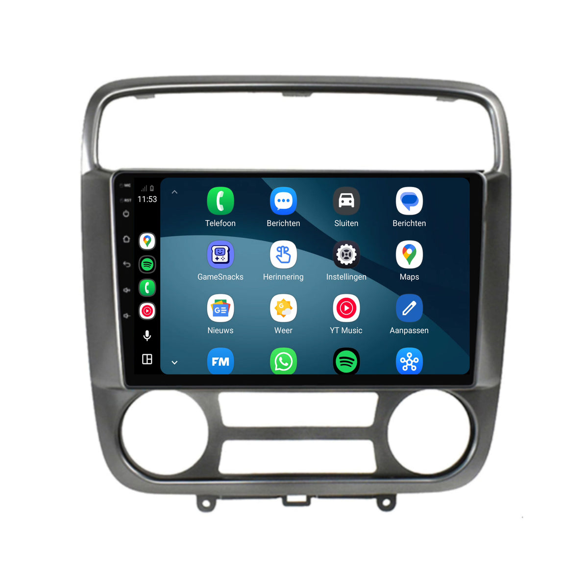 Honda Stream CarPlay & Android Auto radio | 2000 t/m 2006 | 9 inch | Android 15 | CTX-7138