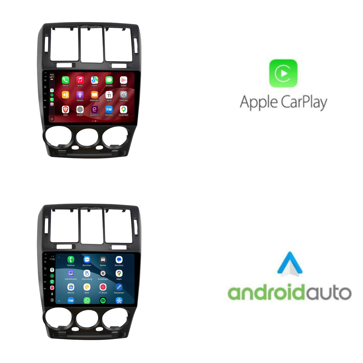 Radio z CarPlay i Android Auto do Hyundai Getz | 2002–2011 | 9 cali | Android 15 | CTX-7102