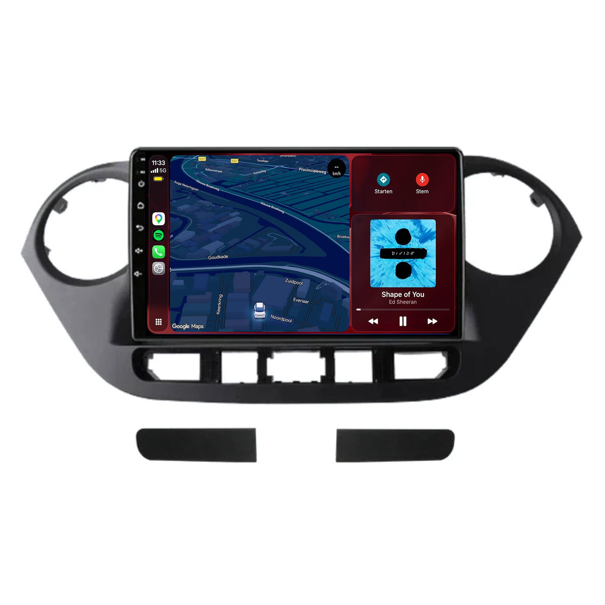 Hyundai i10 CarPlay & Android Auto radio | 2014 to 2017 | 9 inch | Android 15