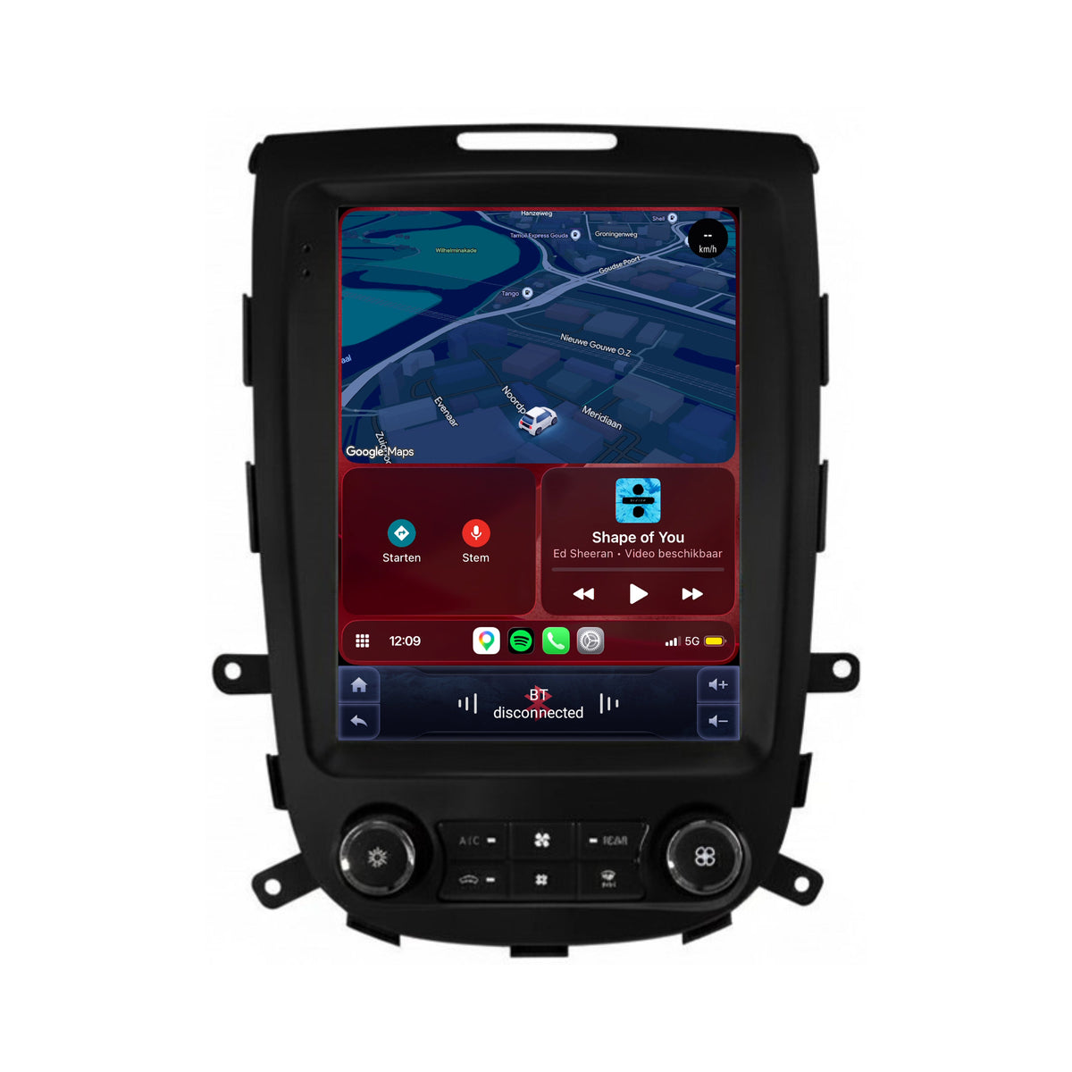 Hyundai Santa Fe 2 CarPlay & Android Auto radio | 2006 t/m 2012 | 9.7 inch | Android 15 | CTX-7439