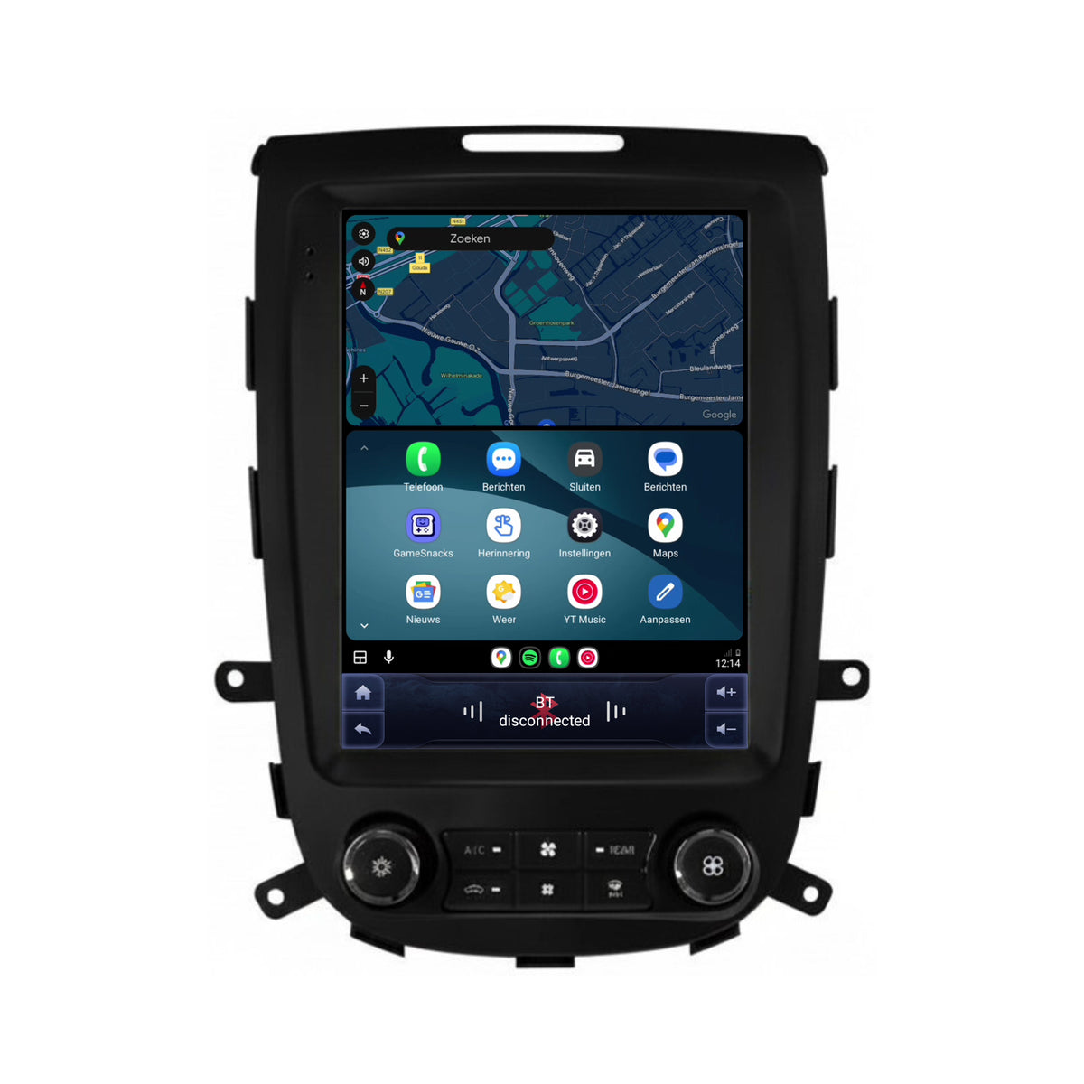 Hyundai Santa Fe 2 CarPlay & Android Auto radio | 2006 t/m 2012 | 9.7 inch | Android 15 | CTX-7439