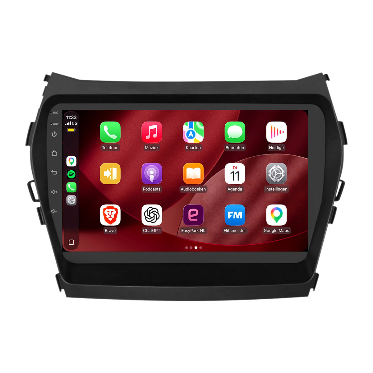 Radio con CarPlay y Android Auto para Hyundai Santa Fe | 2012 a 2018 | 9 pulgadas | Android 15 | CTX-7466