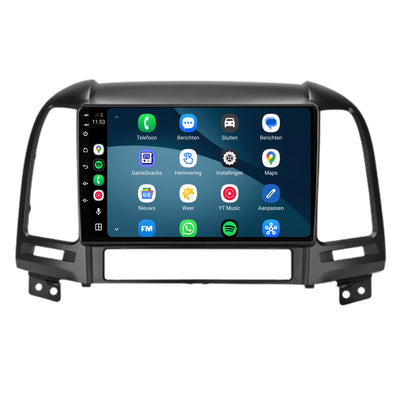 Hyundai Santa Fe CarPlay & Android Auto Radio | 2006 bis 2011 | 9 Zoll | Android 15 | CTX-7152