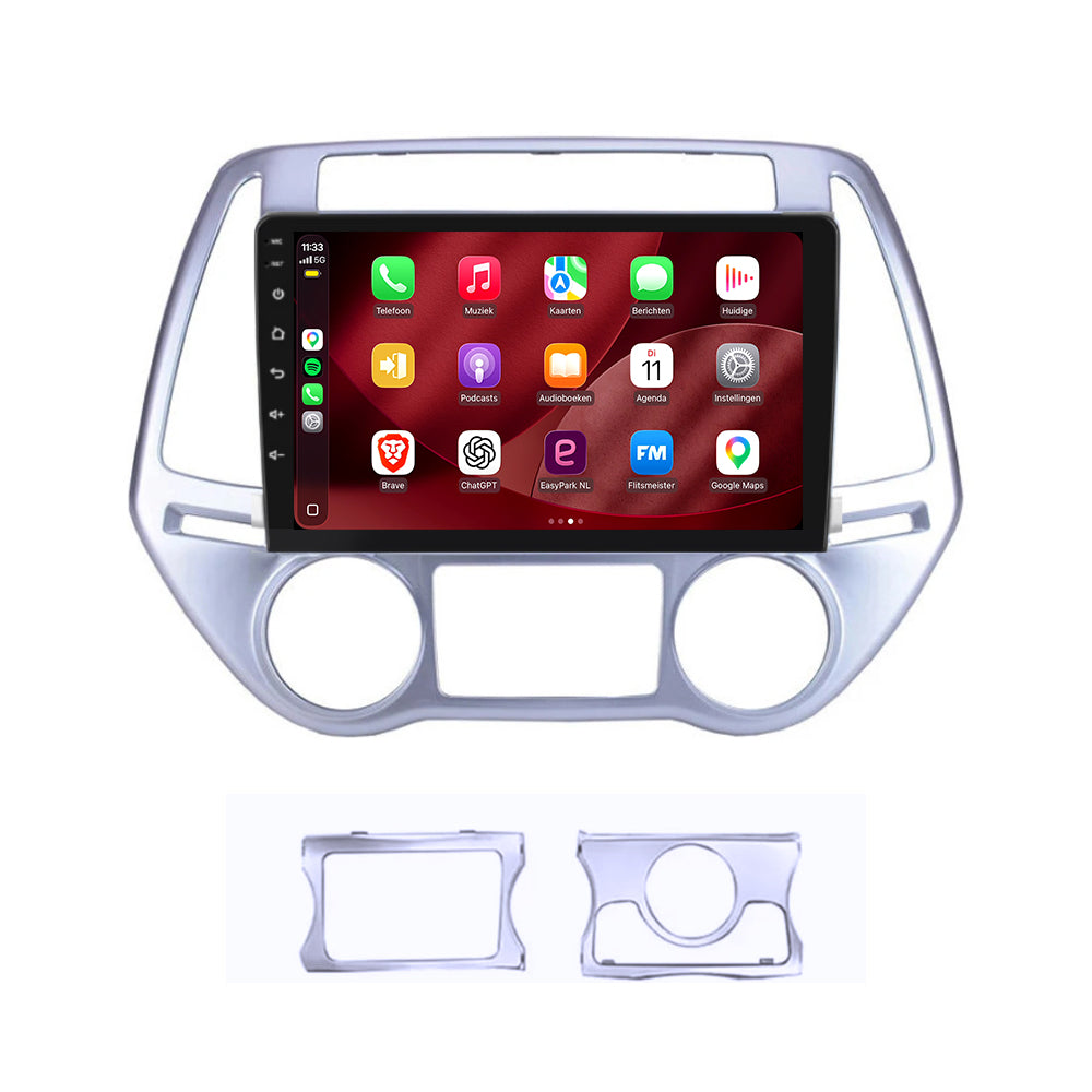 Autoradio CarPlay & Android Auto pour Hyundai i20 | 2008 à 2014 | 9 pouces | Android 15 | CTX-7154