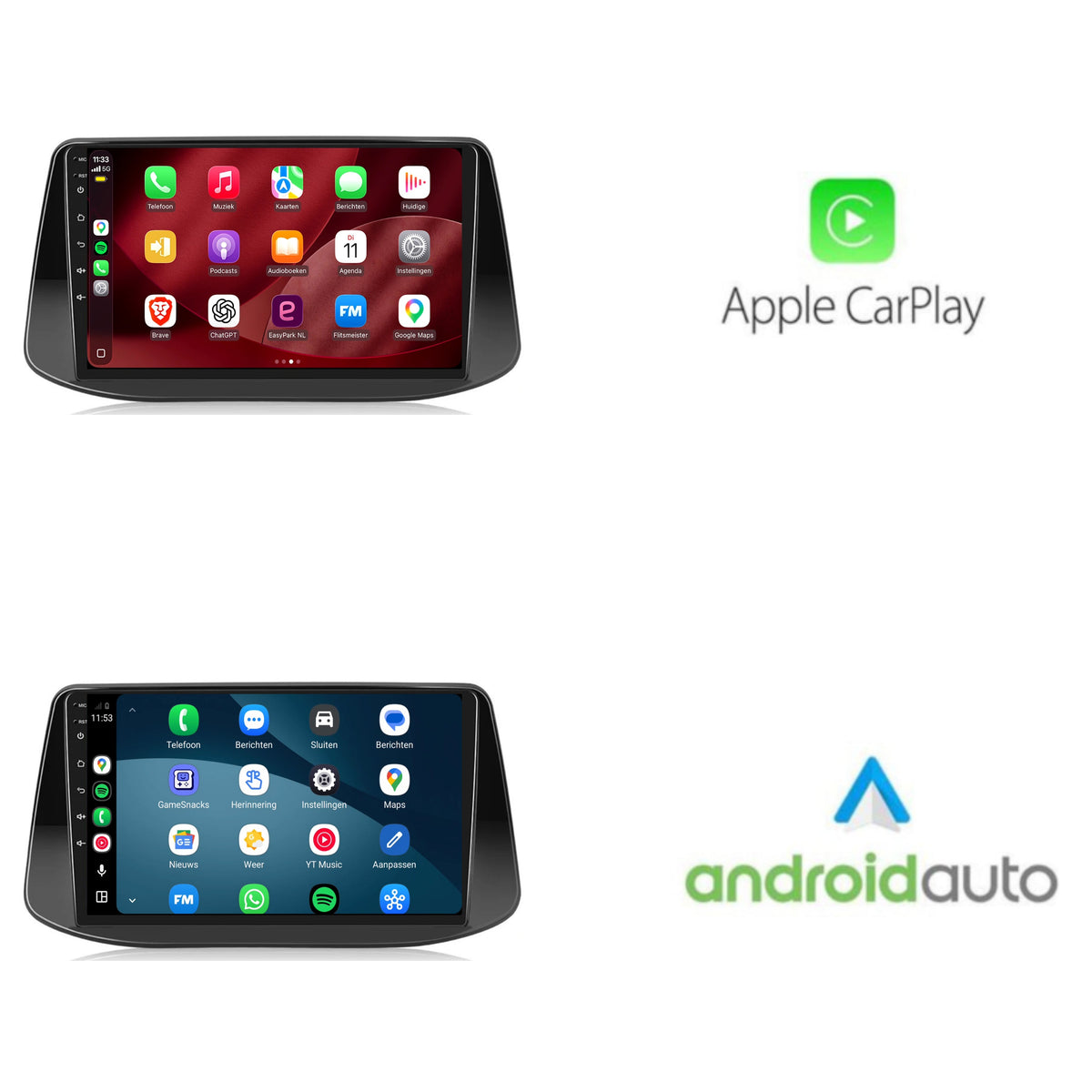 Radio con CarPlay y Android Auto para Hyundai i30 | 2017 a 2018 | 9 pulgadas | Android 15 | CTX-7333