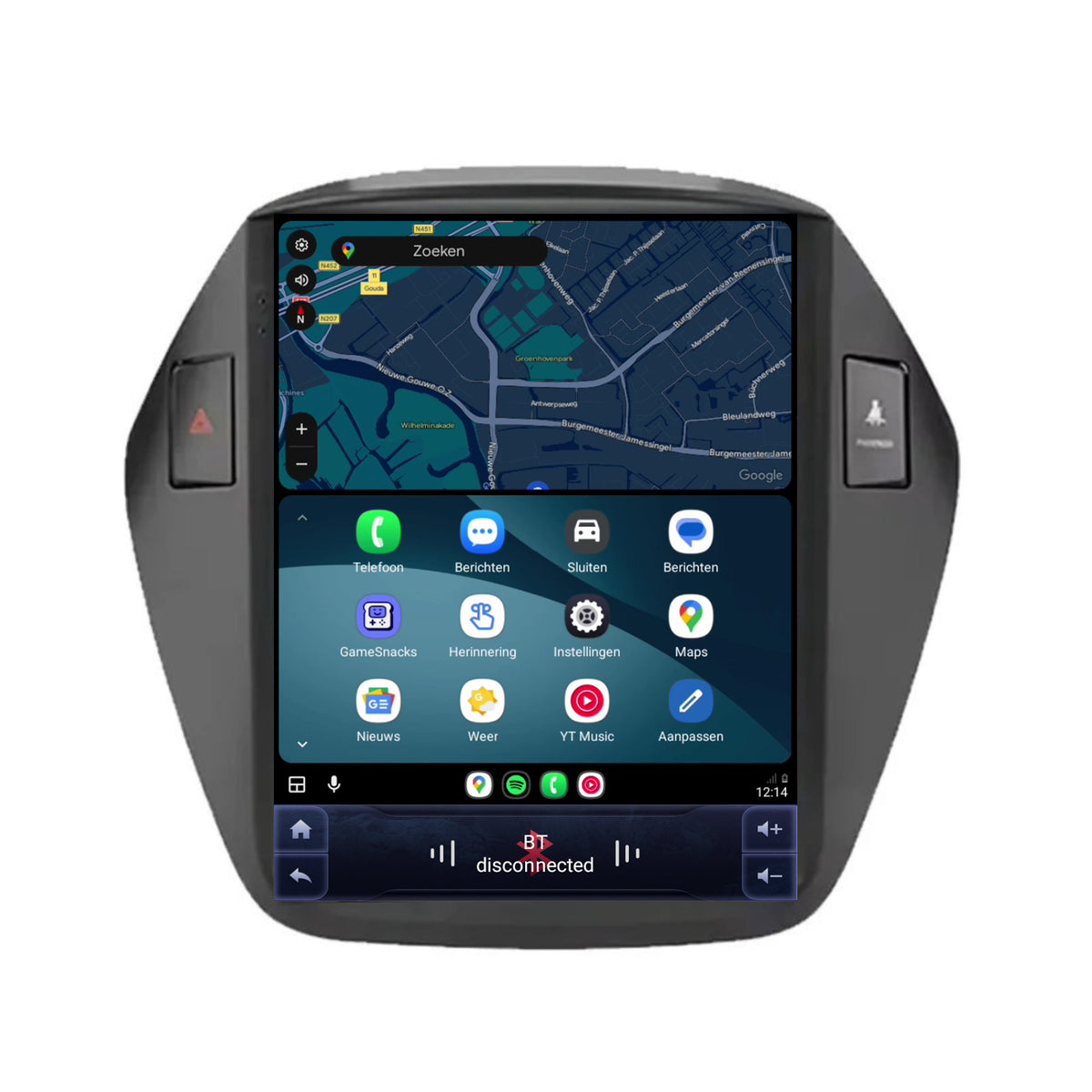 Hyundai ix35 CarPlay & Android Auto radio | 2009 t/m 2015 | 9.7 inch | Android 15 | CTX-7416