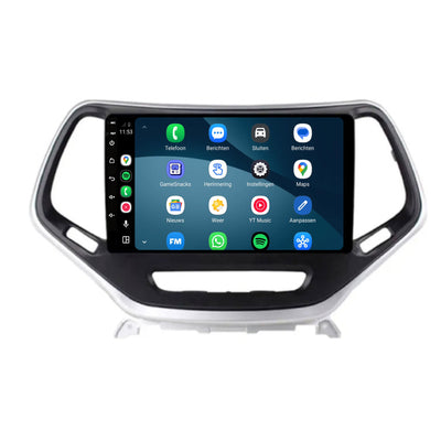 Jeep Cherokee CarPlay & Android Auto radio | 2014 t/m 2018 | 9 inch | Android 15 | CTX-7119
