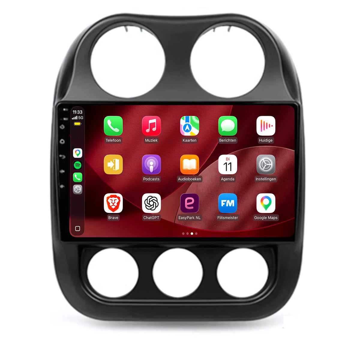 Radio Jeep Compass con CarPlay y Android Auto | 2010 a 2016 | 9 pulgadas | Android 15