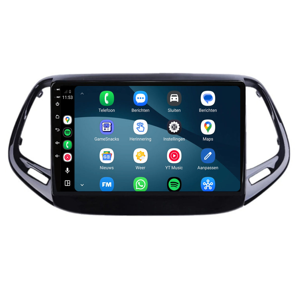 Autoradio con CarPlay e Android Auto per Jeep Compass | 2017-2020 | 9 pollici | Android 15 | CTX-7122