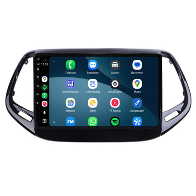 Jeep Compass CarPlay & Android Auto radio | 2017 t/m 2020 | 9 inch | Android 15 | CTX-7122