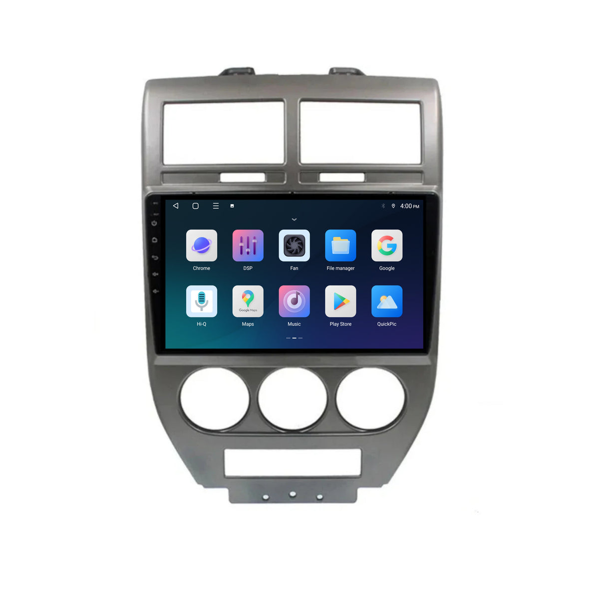 Radio con CarPlay y Android Auto para Jeep Compass | 2006 a 2010 | 10 pulgadas | Android 15 | CTX-7214