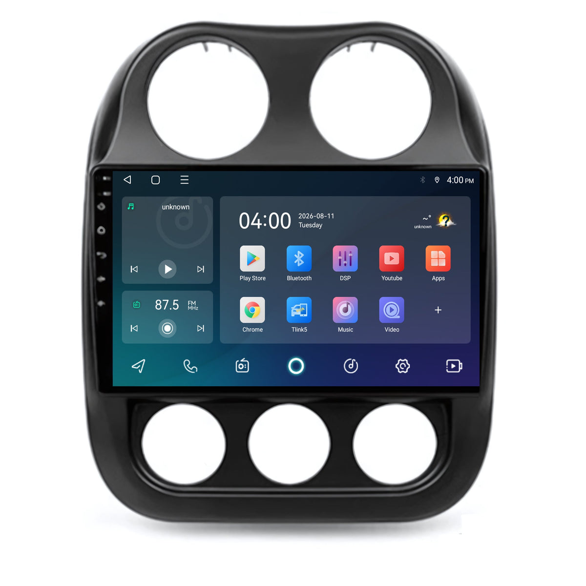 Radio Jeep Compass con CarPlay y Android Auto | 2010 a 2016 | 9 pulgadas | Android 15