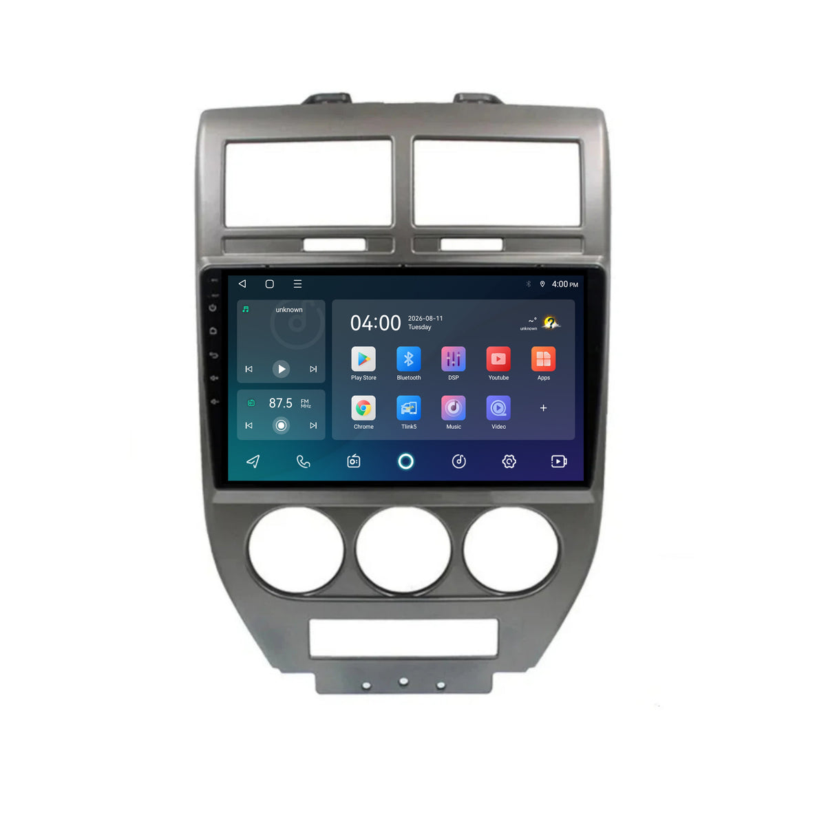 Radio con CarPlay y Android Auto para Jeep Compass | 2006 a 2010 | 10 pulgadas | Android 15 | CTX-7214