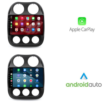 Jeep Compass CarPlay & Android Auto radio | 2010 t/m 2016 | 9 inch | Android 15