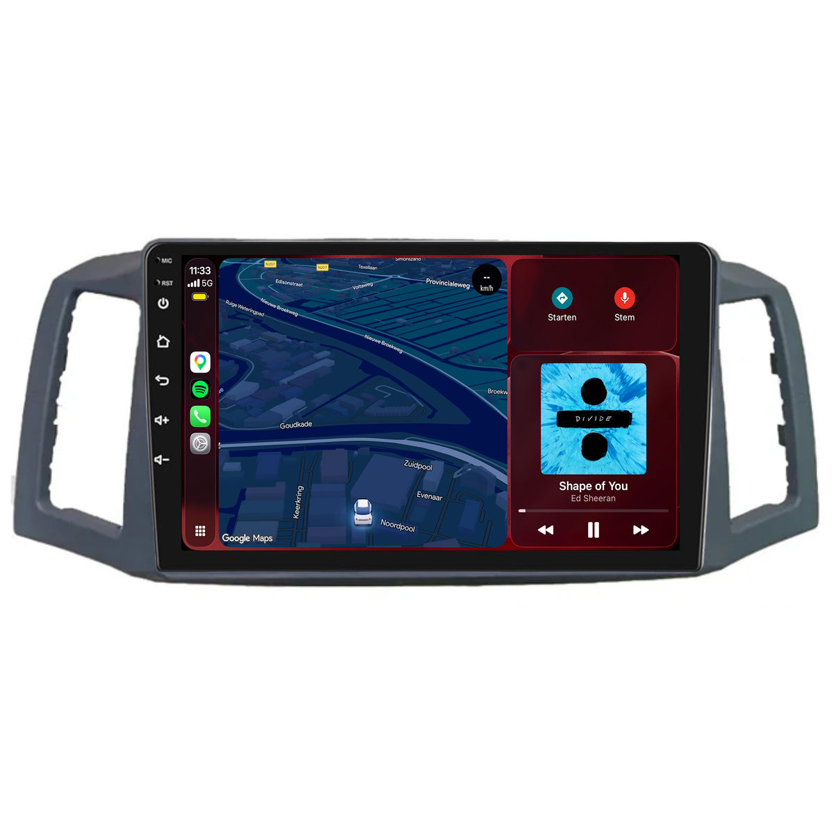 Autoradio CarPlay & Android Auto per Jeep Grand Cherokee | 2004 - 2007 | 9 pollici | Android 15
