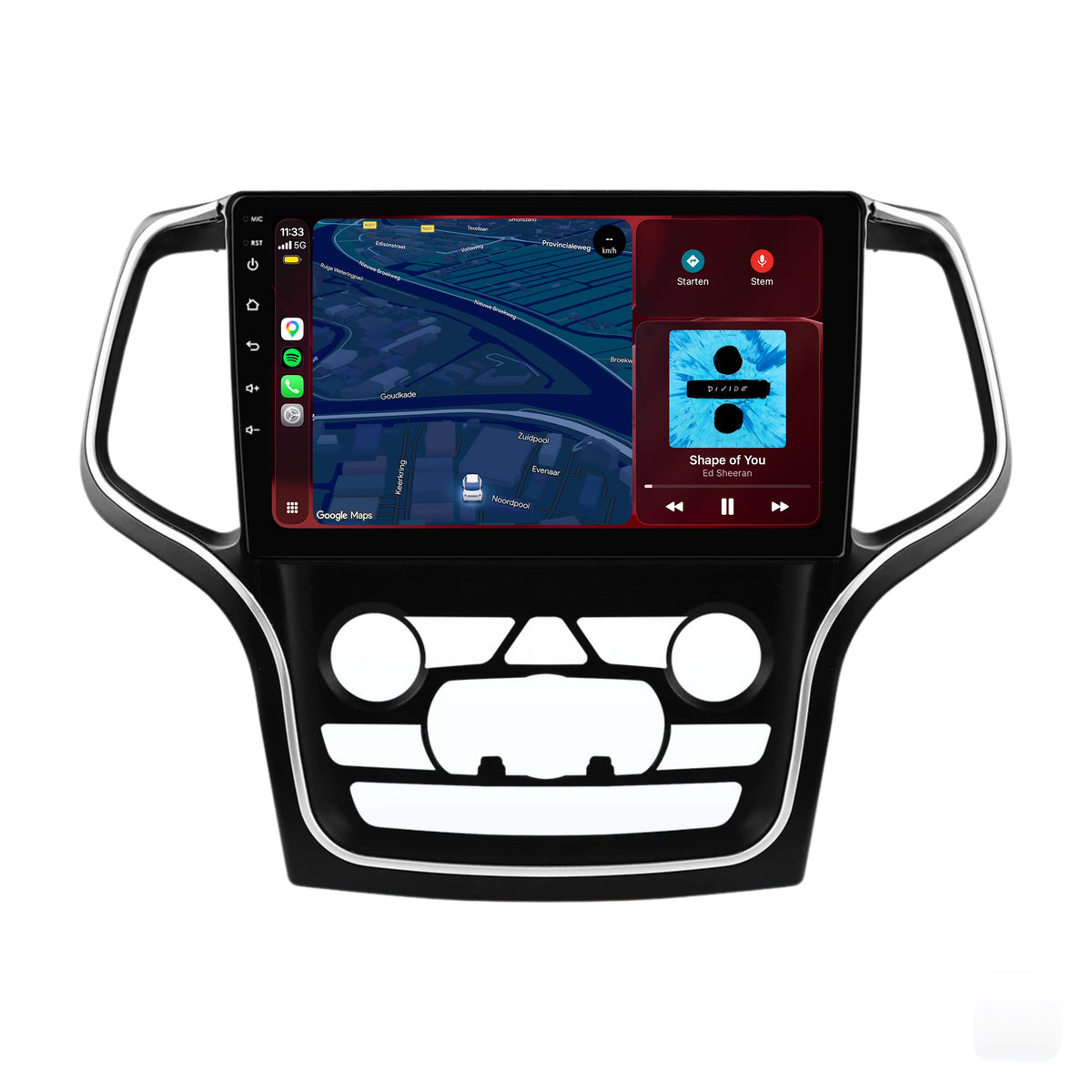 Radio z CarPlay i Android Auto do Jeep Grand Cherokee | 2015–2018 | 9 cali | Android 15 | CTX-7443