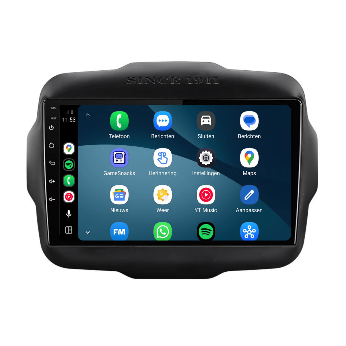 Jeep Renegade CarPlay & Android Auto radio | 2014 to 2023 | 9 inch | Android 15 | CTX-7123