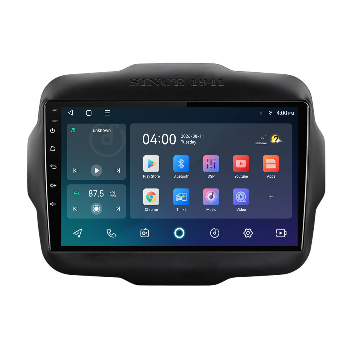 Jeep Renegade CarPlay & Android Auto radio | 2014 to 2023 | 9 inch | Android 15 | CTX-7123