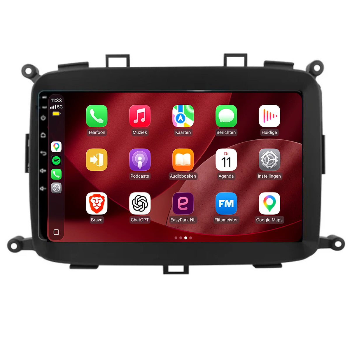 Kia Carens CarPlay & Android Auto radio | 2013 t/m 2019 | 9 inch | Android 15 | CTX-7180