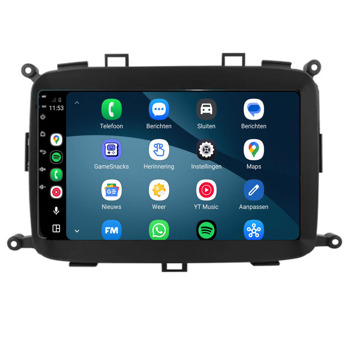 Kia Carens CarPlay & Android Auto radio | 2013 t/m 2019 | 9 inch | Android 15 | CTX-7180